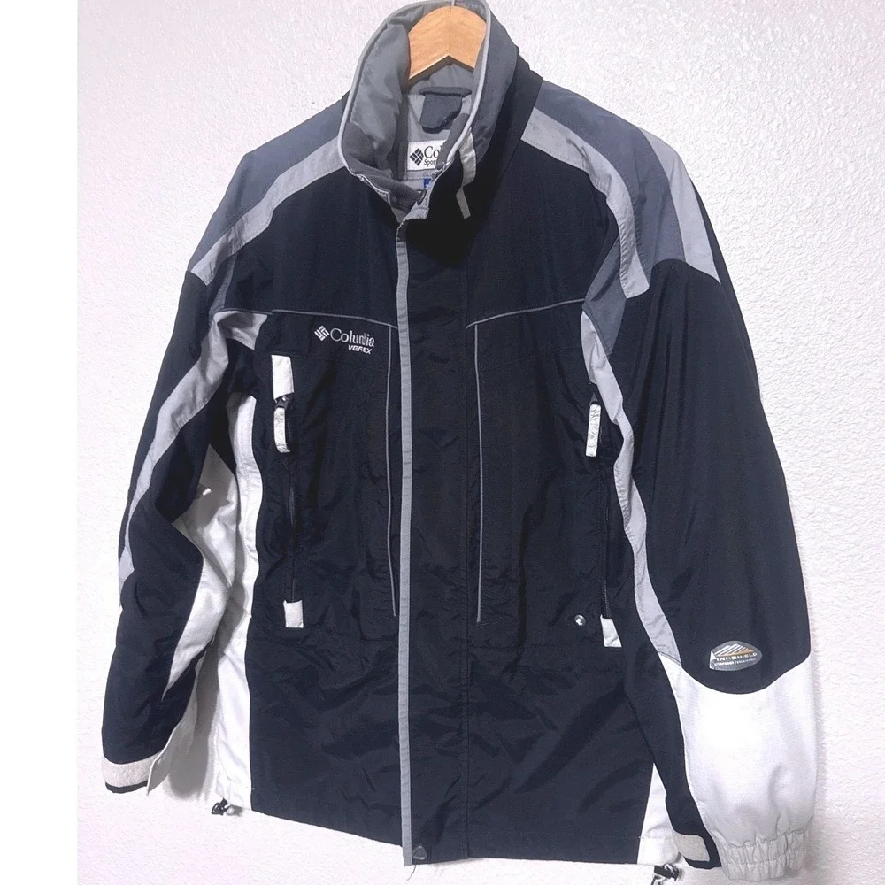 Columbia‎ Vertex Men's Black Gray White Jacket Size S